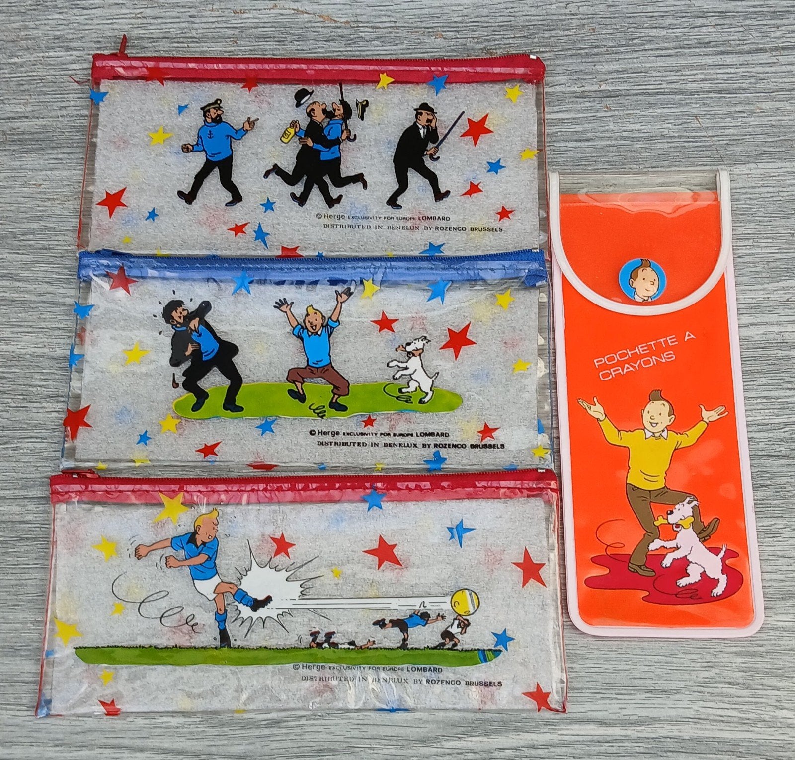Tintin Trousse Rozenco  / Pochette à Crayons, Collections, Envoi, Tintin, Neuf