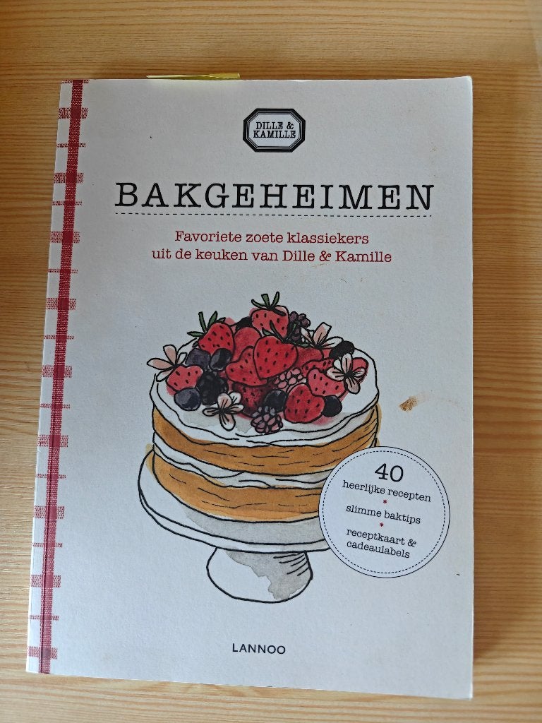 Bakgeheimen – Dille & Kamille | 40 bakrecepten, Enlèvement ou Envoi, Comme neuf, Europe, Gâteau, Tarte, Pâtisserie et Desserts