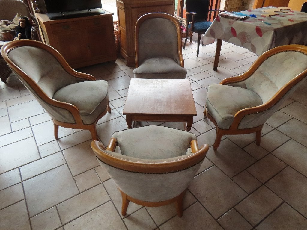 zithoek 4 zetels + tafel Lodewijk XV stijl, Ophalen