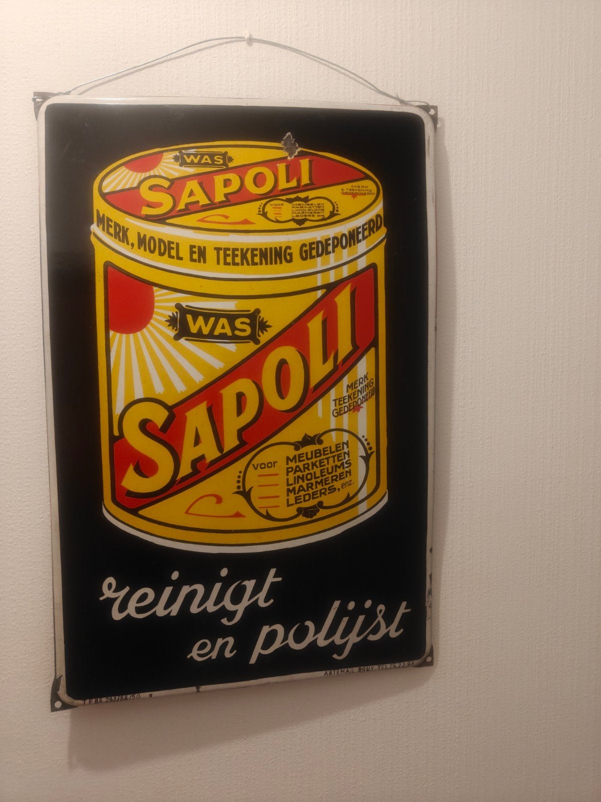 Planche émaillée sapoli
Très bon état !
1 petite tache d'éma, Enlèvement ou Envoi