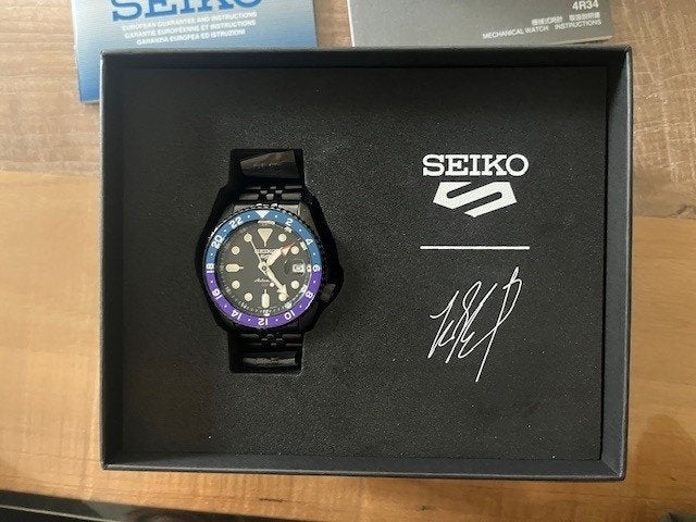 Seiko 5 Sports GMT - Yuto Horigome - Limited edition, Seiko, Enlèvement ou Envoi, Acier, Acier