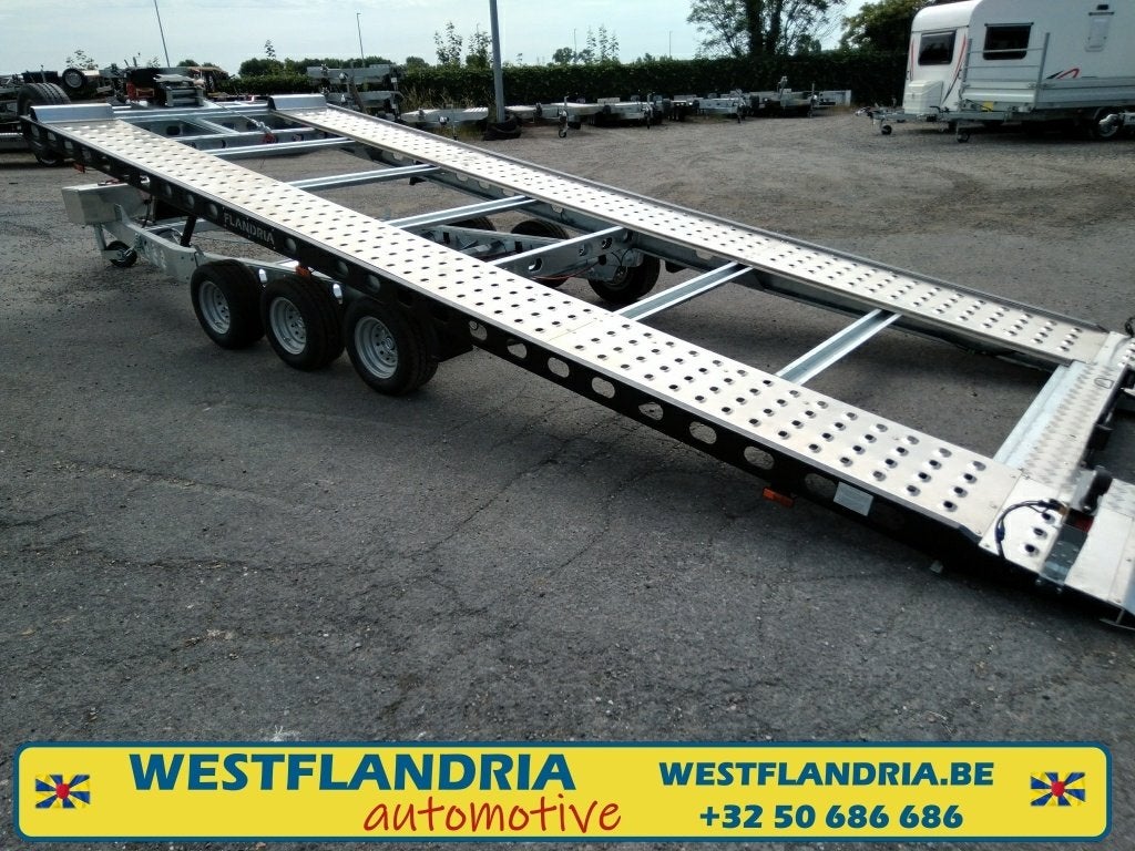 Porte-voiture 3500kg, basculante électr, treuil électr-PROMO, Enlèvement, Neuf