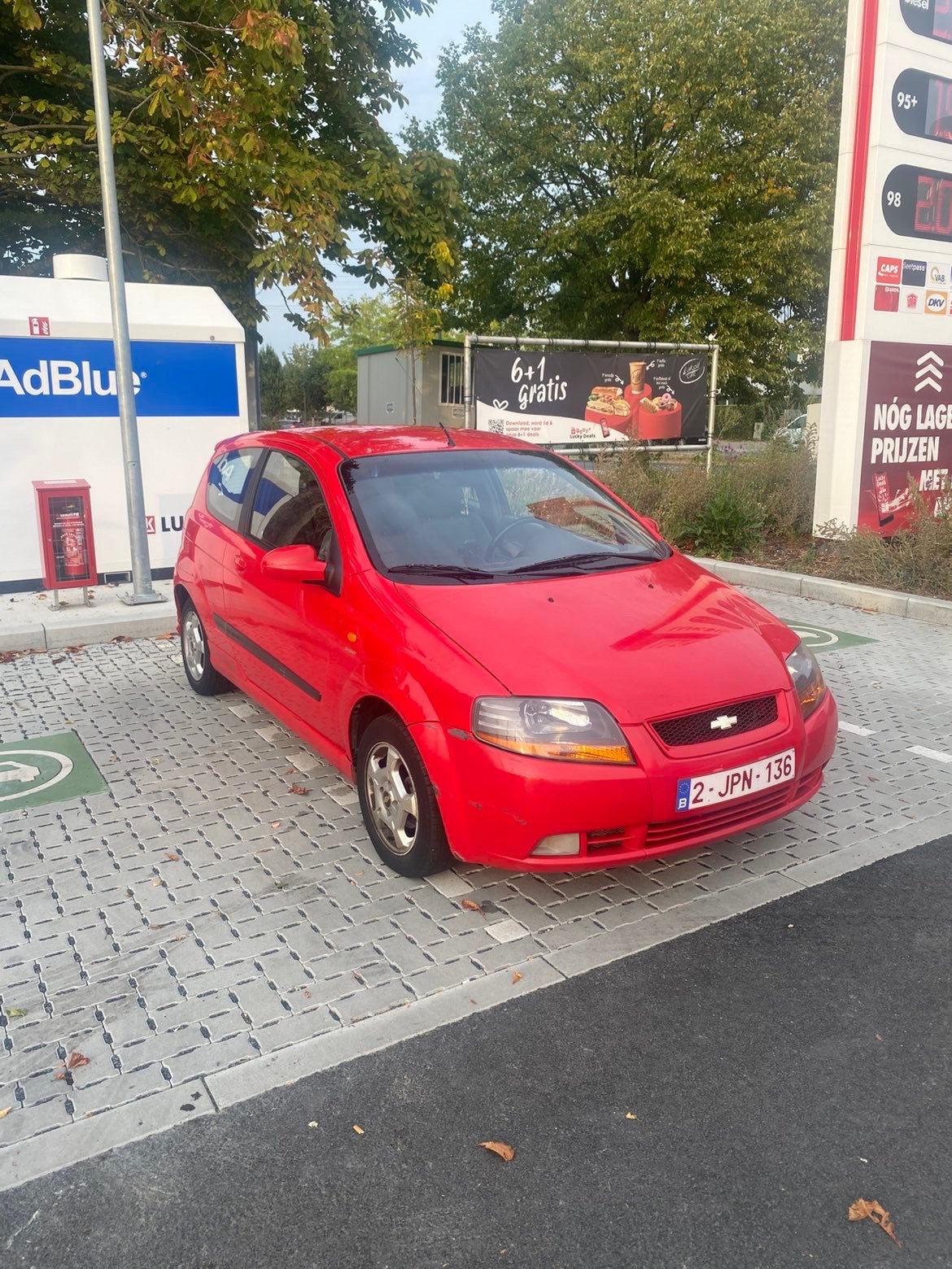 Chevrolet kalos 2005 1.4, Autos, Rouge, Achat, 5 places, Particulier