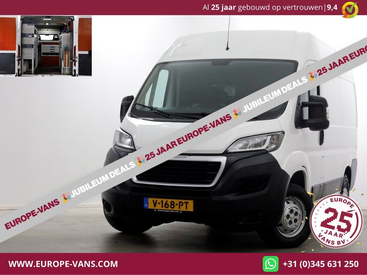 Peugeot Boxer 2.0 BlueHDI E6 130pk L1H2 Premium Navi/Camera/, Auto's, Wit, Bedrijf, Onderhoudsboekje, Te koop