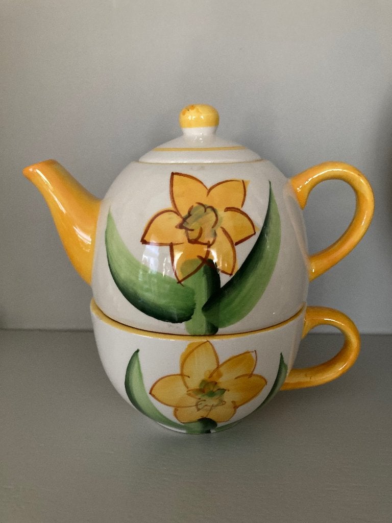 Theepot met tas, Huis en Inrichting, Ophalen of Verzenden, Zo goed als nieuw, Theepot
