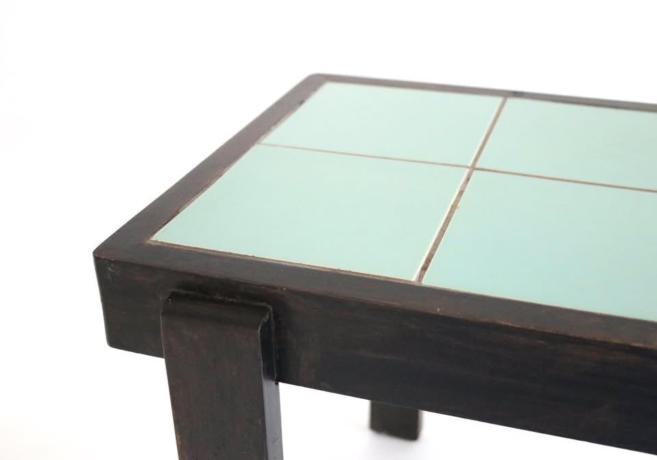 Tegeltafel Bijzettafel Amsterdamse school - Pastel Art Deco, Antiek en Kunst, Ophalen