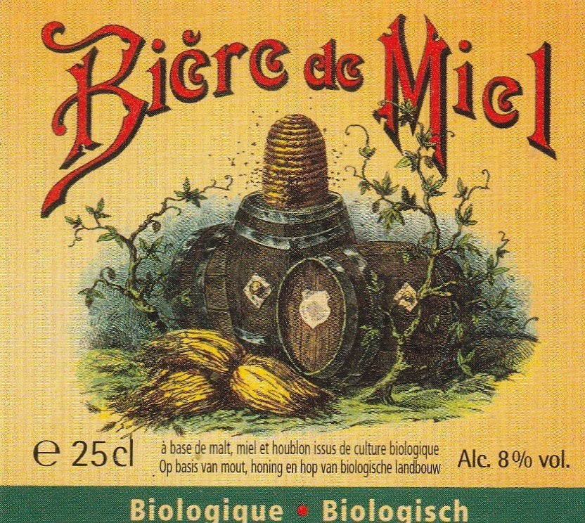 bieretiket België Dupont Tourpes : Bière de Miel #1, Verzamelen, Verzenden, Gebruikt, Overige typen, Overige merken