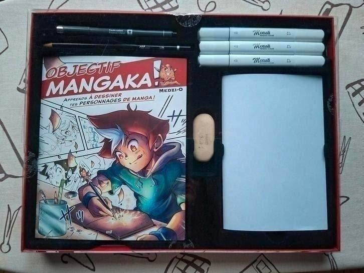 Objectif mangaka : le kit de l'apprenti mangaka, Hobby & Loisirs créatifs, Dessin, Neuf, Livre ou Guide, Enlèvement ou Envoi