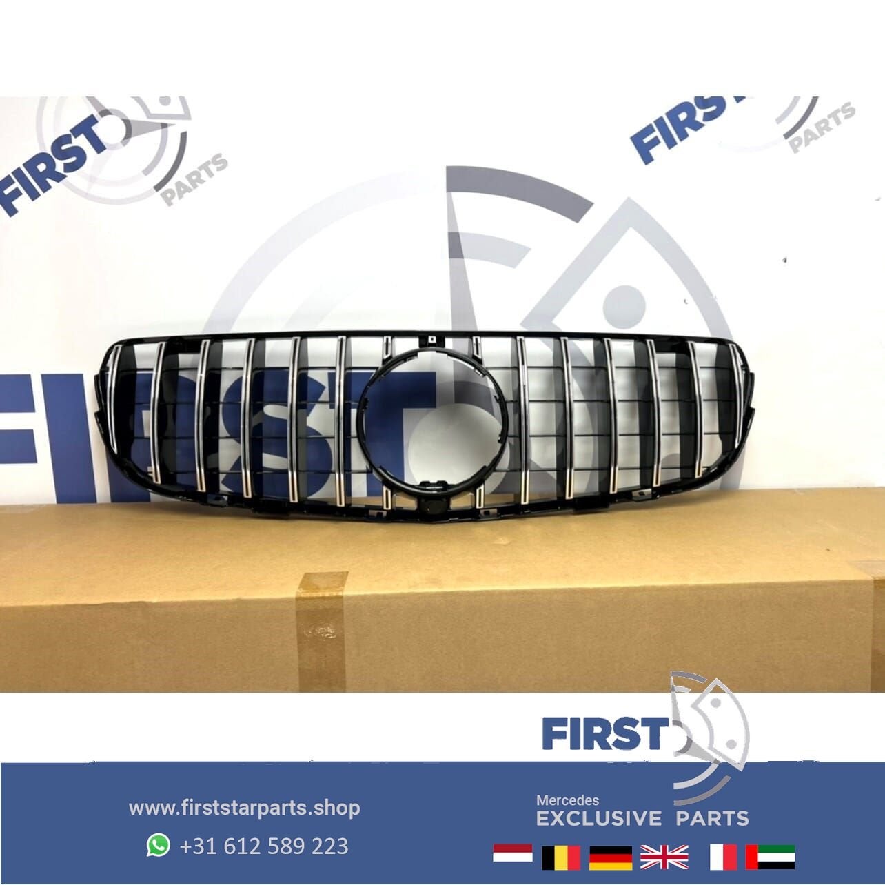 W253 X253 C253 PRE-FACELIFT GLC63 AMG GT GRIL voor Mercedes, Gebruikt, -, Ophalen of Verzenden, -