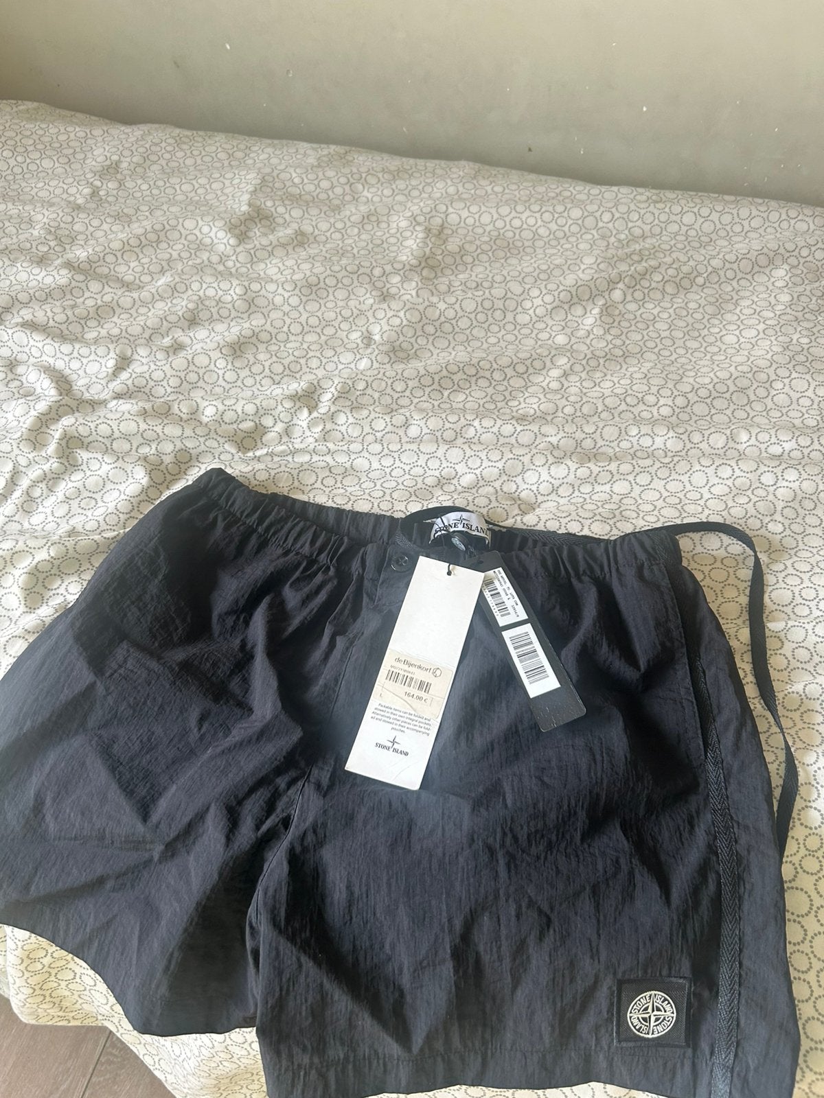 Stone island zwembroek, Ophalen, Maat 52/54 (L), Zwart, Zwemshort