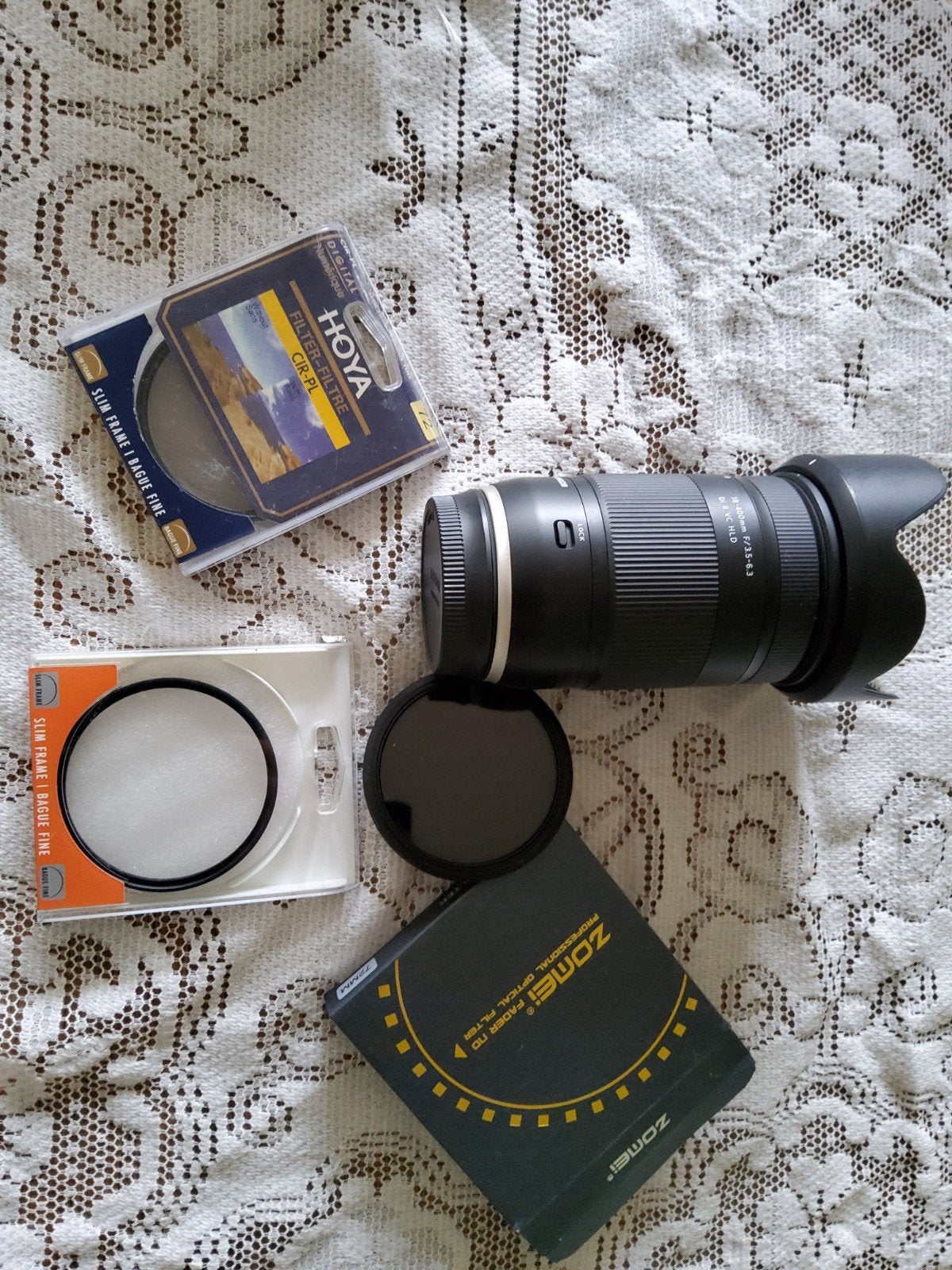 Tamron 18-400mm voor Canon met extra filters, TV, Hi-fi & Vidéo, 400 mm, Enlèvement ou Envoi, Autofocus, Téléobjectif