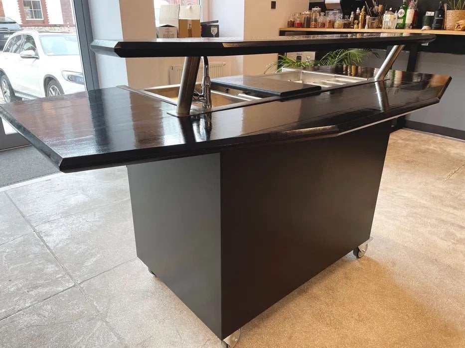 Bar mobile professionnel Ecce Gusto (sur roulettes), Articles professionnels, Horeca | Autre, Enlèvement ou Envoi