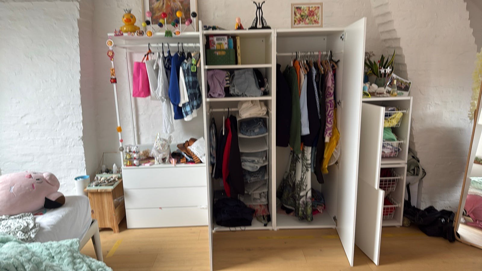 Meuble + 2 blocs + armoire coulissante + penderie, Maison & Meubles, Enlèvement, Comme neuf