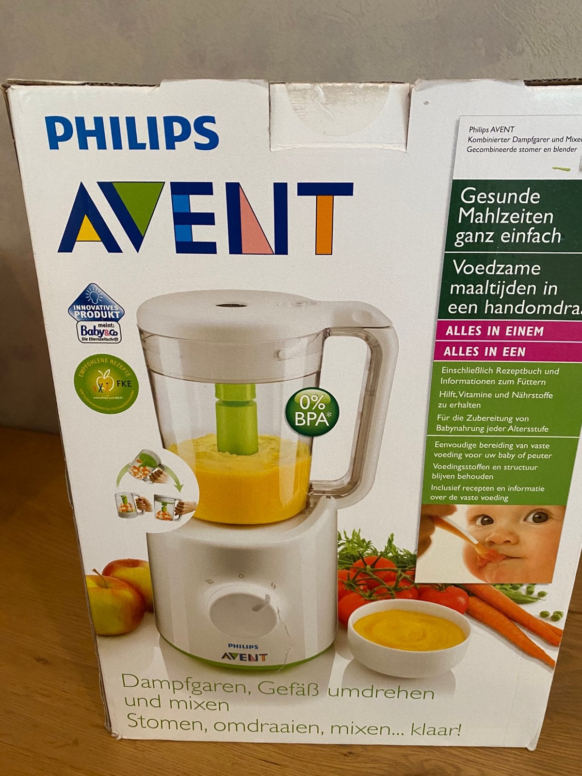 Avent gecombineerde stomer/mixer voor babyvoeding, Ophalen, Zo goed als nieuw, Babyvoedingmaker, Philips Avent