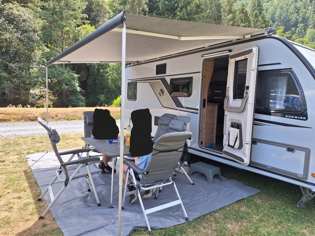 Thule luifel Omnistor 6300 450 cm Antraciet, Caravanes & Camping, Auvents, Enlèvement, Comme neuf, PVC, Thule