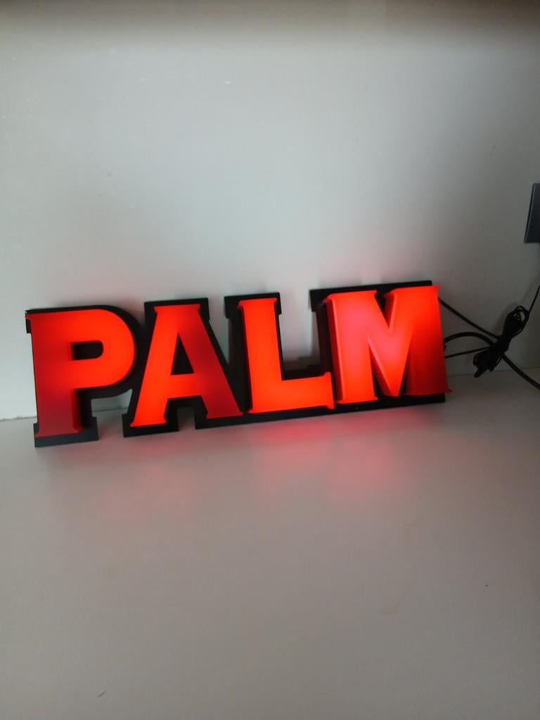 Palm lichtreclame, Ophalen of Verzenden, Palm