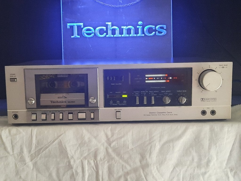 Technics M260  3kops Cassettedeck, Enlèvement ou Envoi, Simple, Autres marques, Tape counter