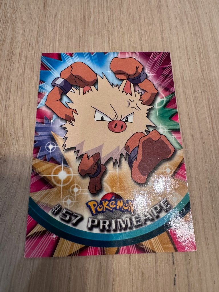 Pokémon Topps 1999 #57 Primeape Engels nieuw, Ophalen of Verzenden, Nieuw, Losse kaart