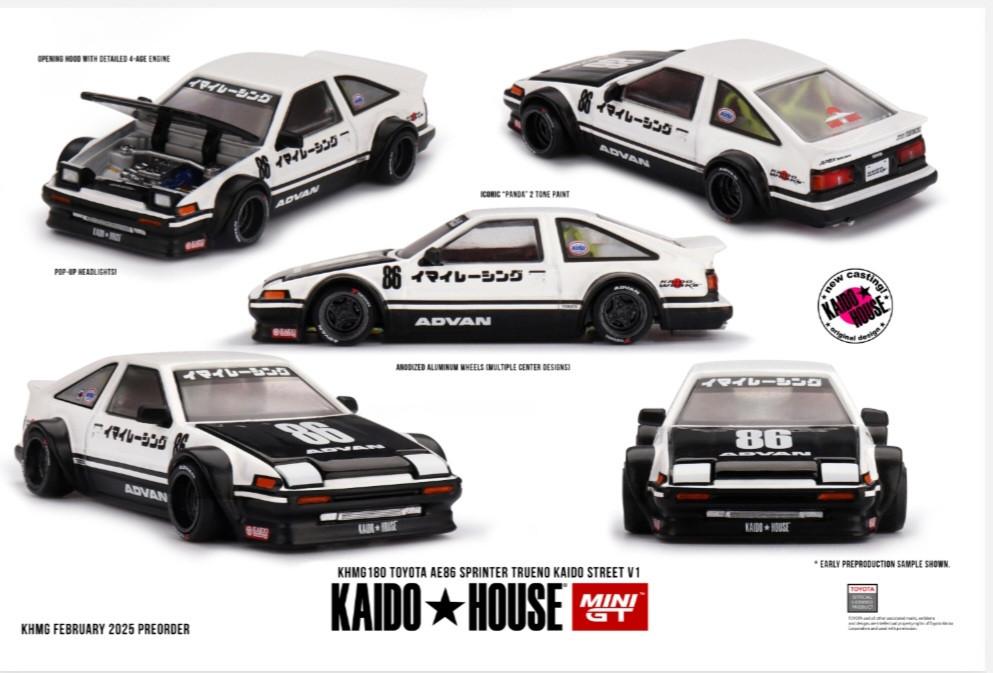 TOYOTA AE86 TRUENO STREET V1 kaido house, Auto, Nieuw, Ophalen of Verzenden, Mini gt