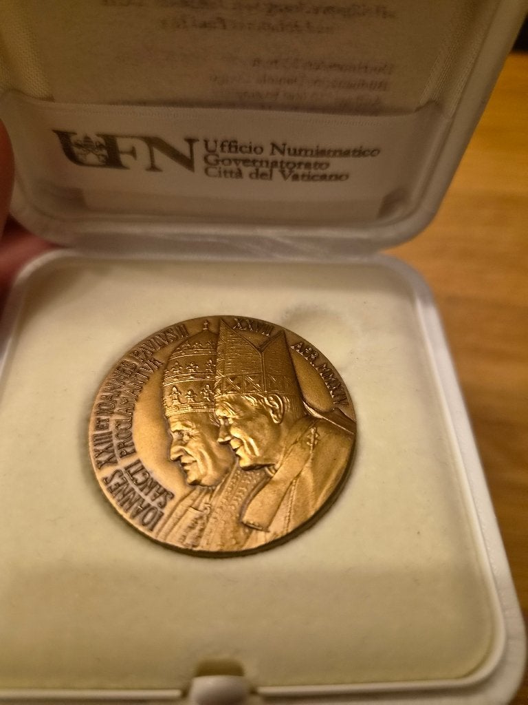 Médaille Officielle Vatican 2014 Bronze, Enlèvement ou Envoi, Bronze