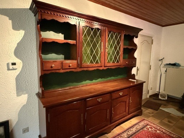 Buffet classique massif avec vitrail, 25 à 50 cm, 200 cm ou plus, Cerisier, Enlèvement