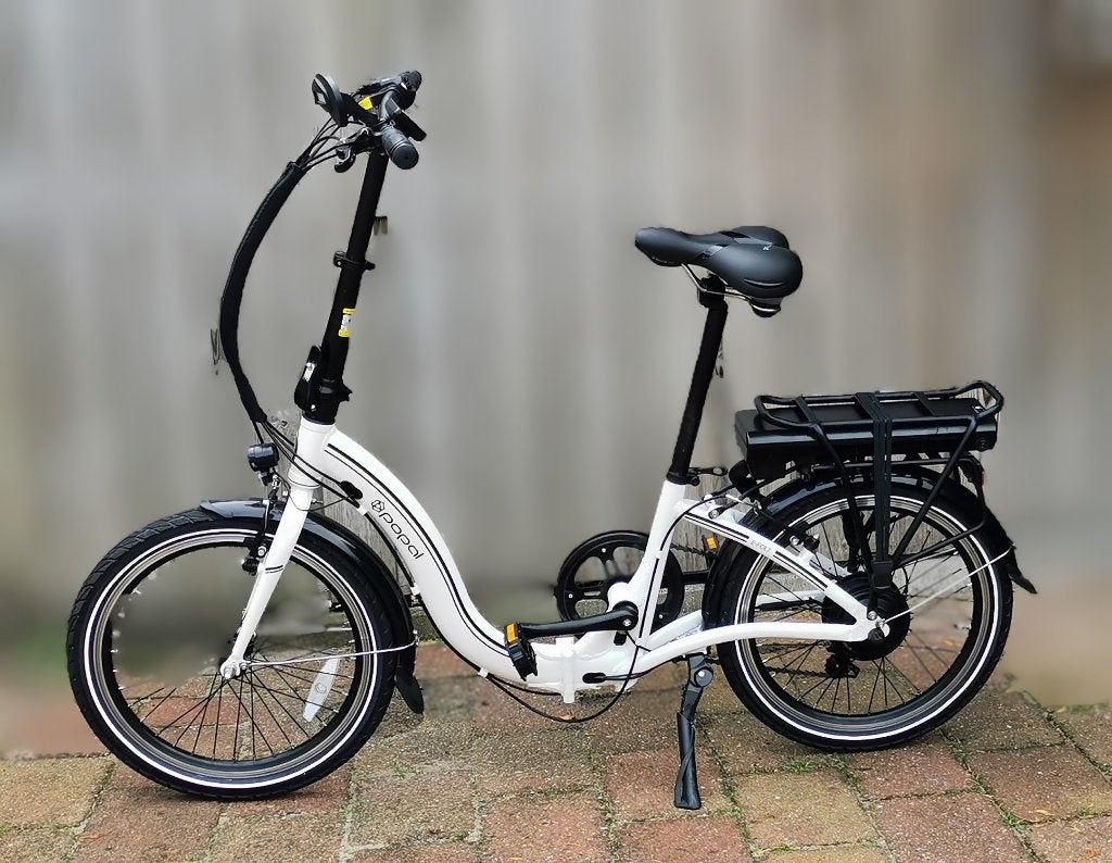 Popal e-folt 1.0 wit E-bike in zo goed als nieuwstaat, Fietsen en Brommers, Zo goed als nieuw, 51 tot 55 cm, 30 tot 50 km per accu