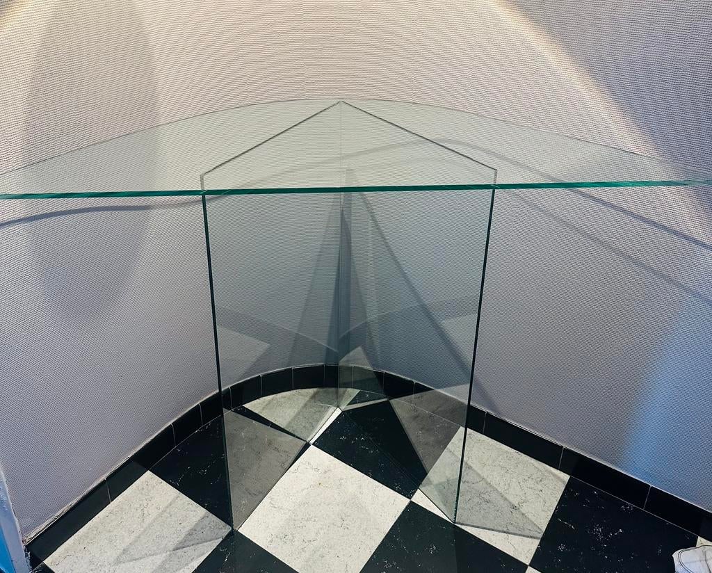 Tafeltje glas, Huis en Inrichting, Ophalen, Zo goed als nieuw, Glas