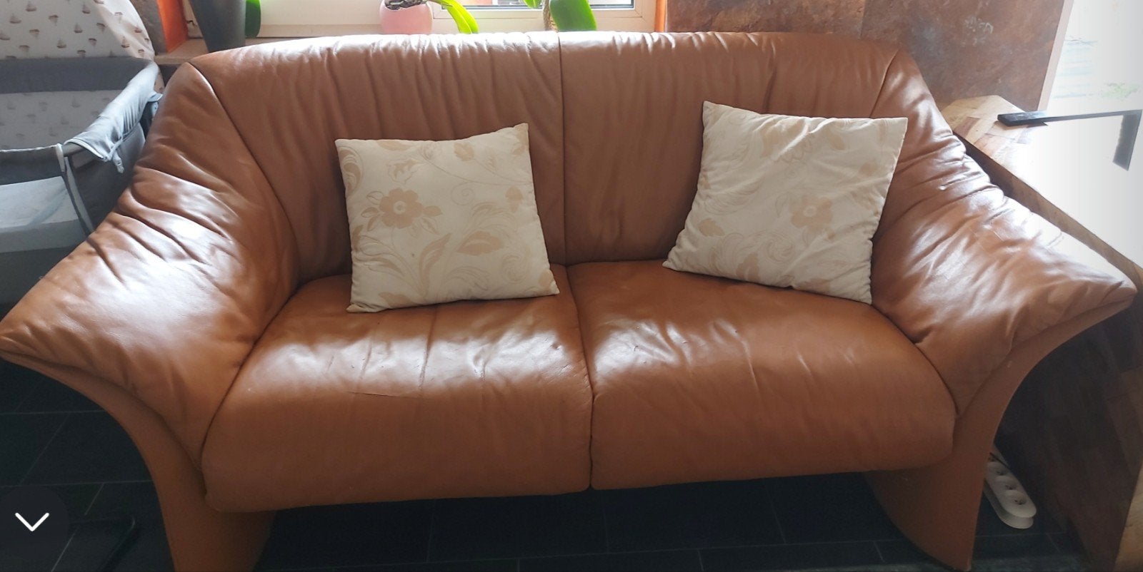 2 leren fauteuils, Ophalen of Verzenden