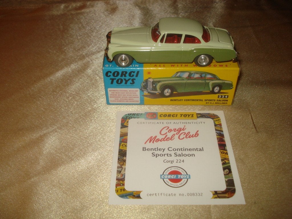 CORGI TOYS Bentley Continental Saloon Reissue + Boîte & Cert, Enlèvement ou Envoi, Neuf, Voiture, Corgi