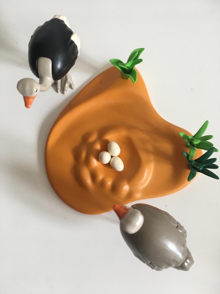 Playmobil 4821 - Couple d'autruches et nid, Enlèvement, Utilisé