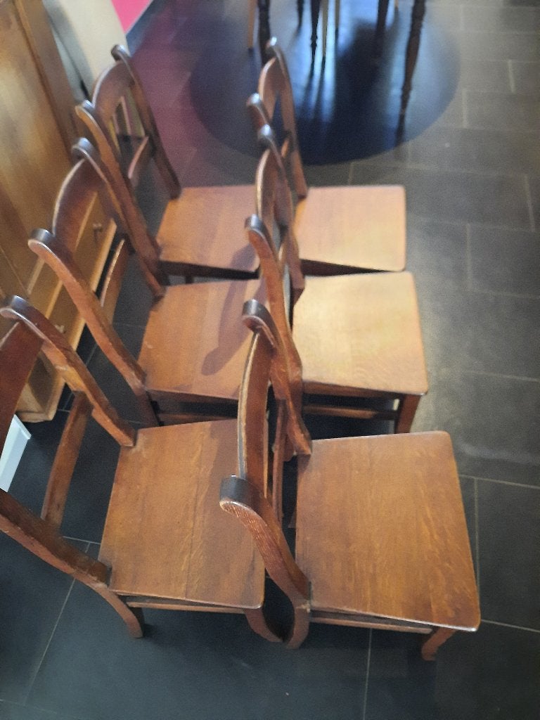 Lot de 6 chaises de Herve en chêne, Ophalen