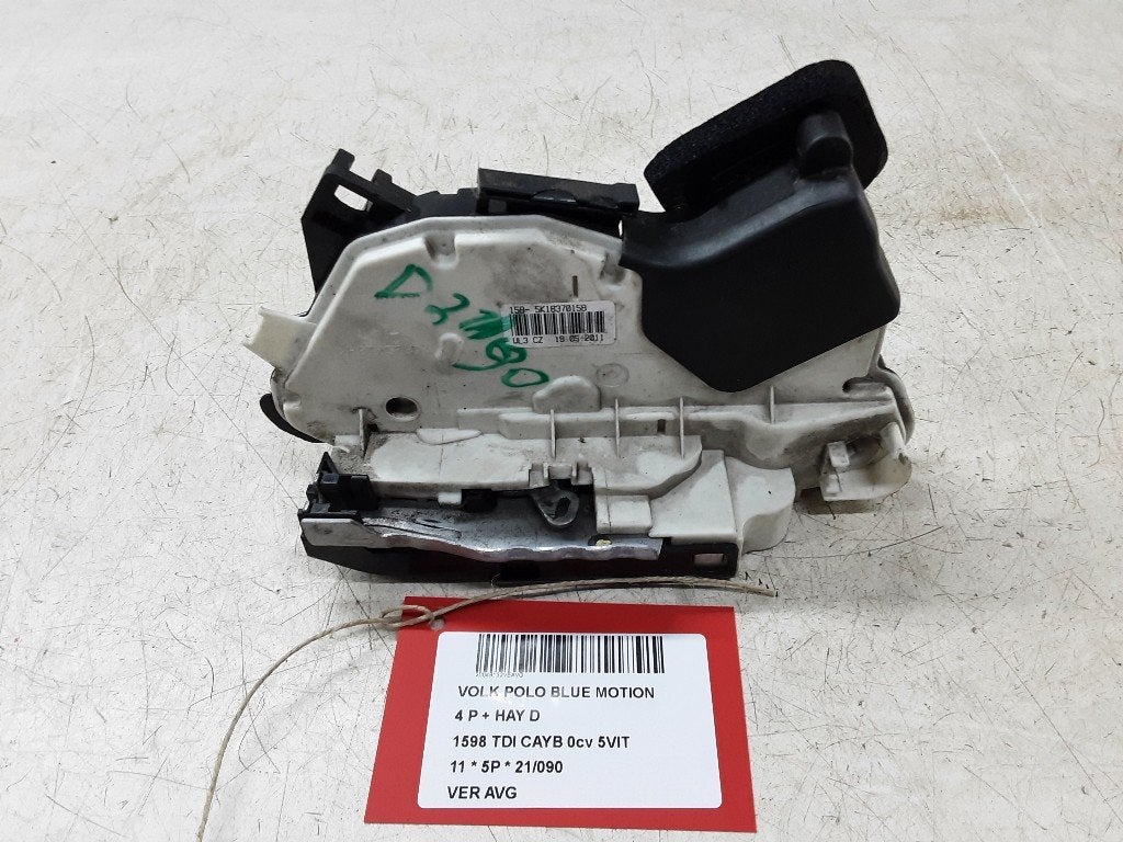 SERRURE DE PORTE AVANT GAUCHE Polo V (6R) (5K1837015B), Volkswagen, Mevr. I. Hauben, Utilisé, Avant