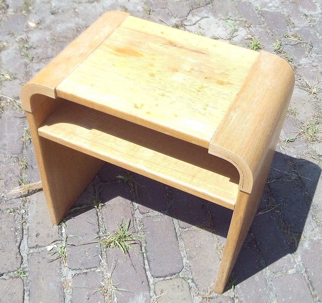 Table d'appoint rétro en bois - 49x30x50, Collections, Rétro, Enlèvement ou Envoi, Maison et Meubles