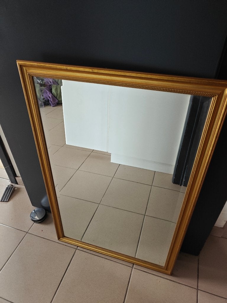 Klassieke spiegel met facetgeslepen glas – 92  60,5 cm, Ophalen, Rechthoekig, 50 tot 100 cm, Minder dan 100 cm