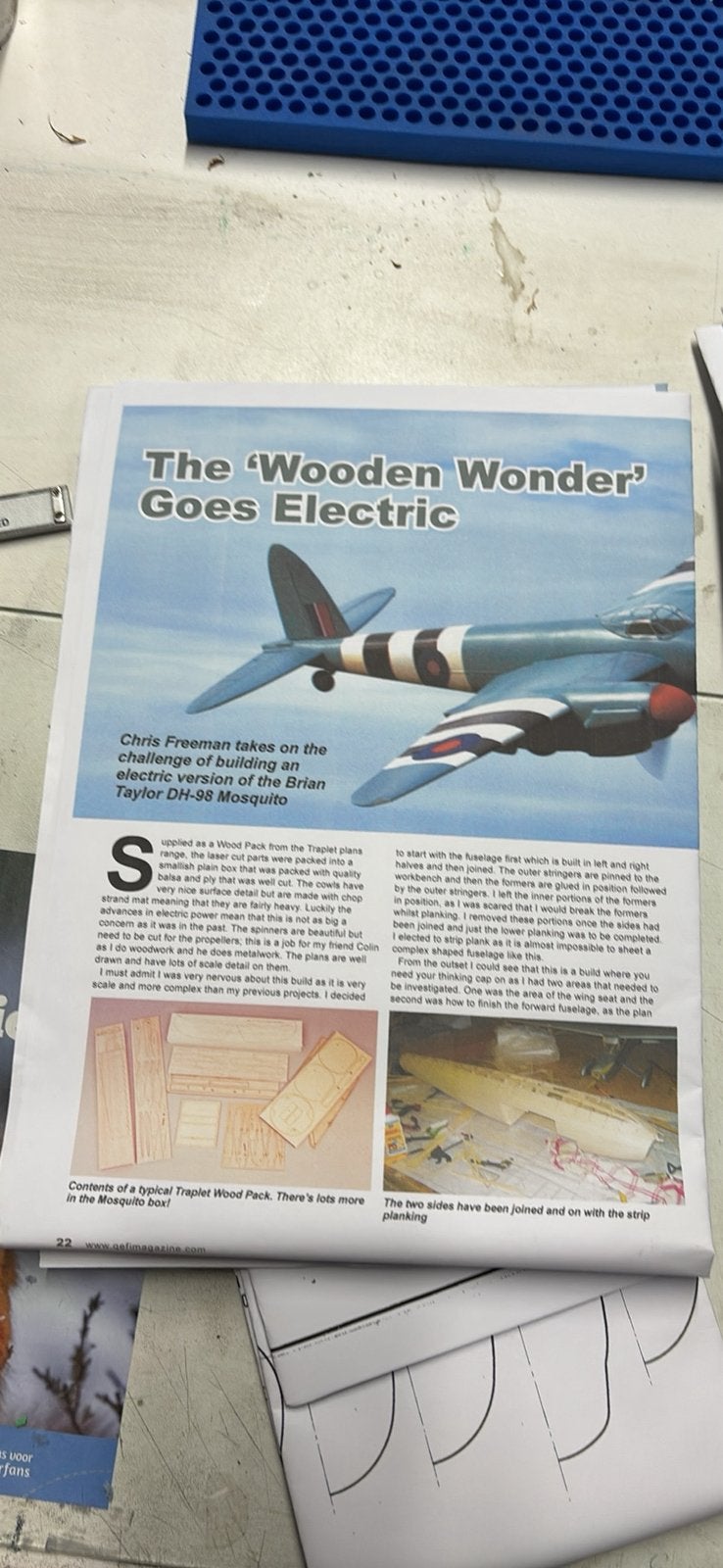 Kit mosquito 81” Bryan Taylor, Hobby en Vrije tijd, Ophalen, Nieuw