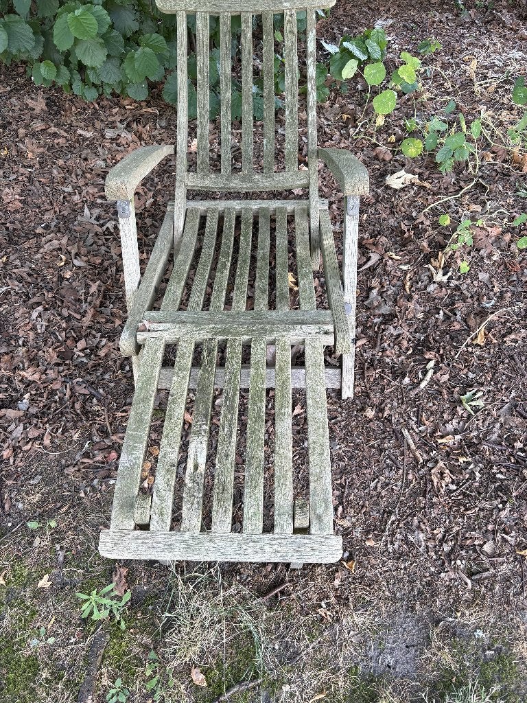 Gratis ophalen: Teak ligstoel, Tuin en Terras, Ligbedden, Ophalen