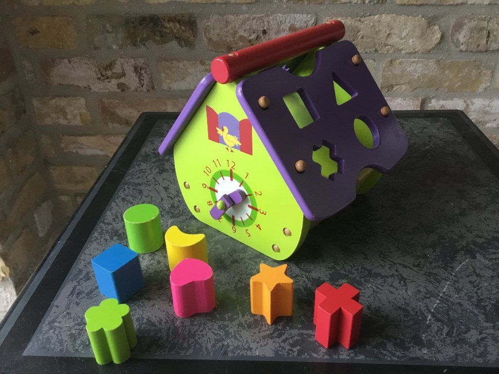 Janod Shape Box House - houten speelgoed, Enlèvement