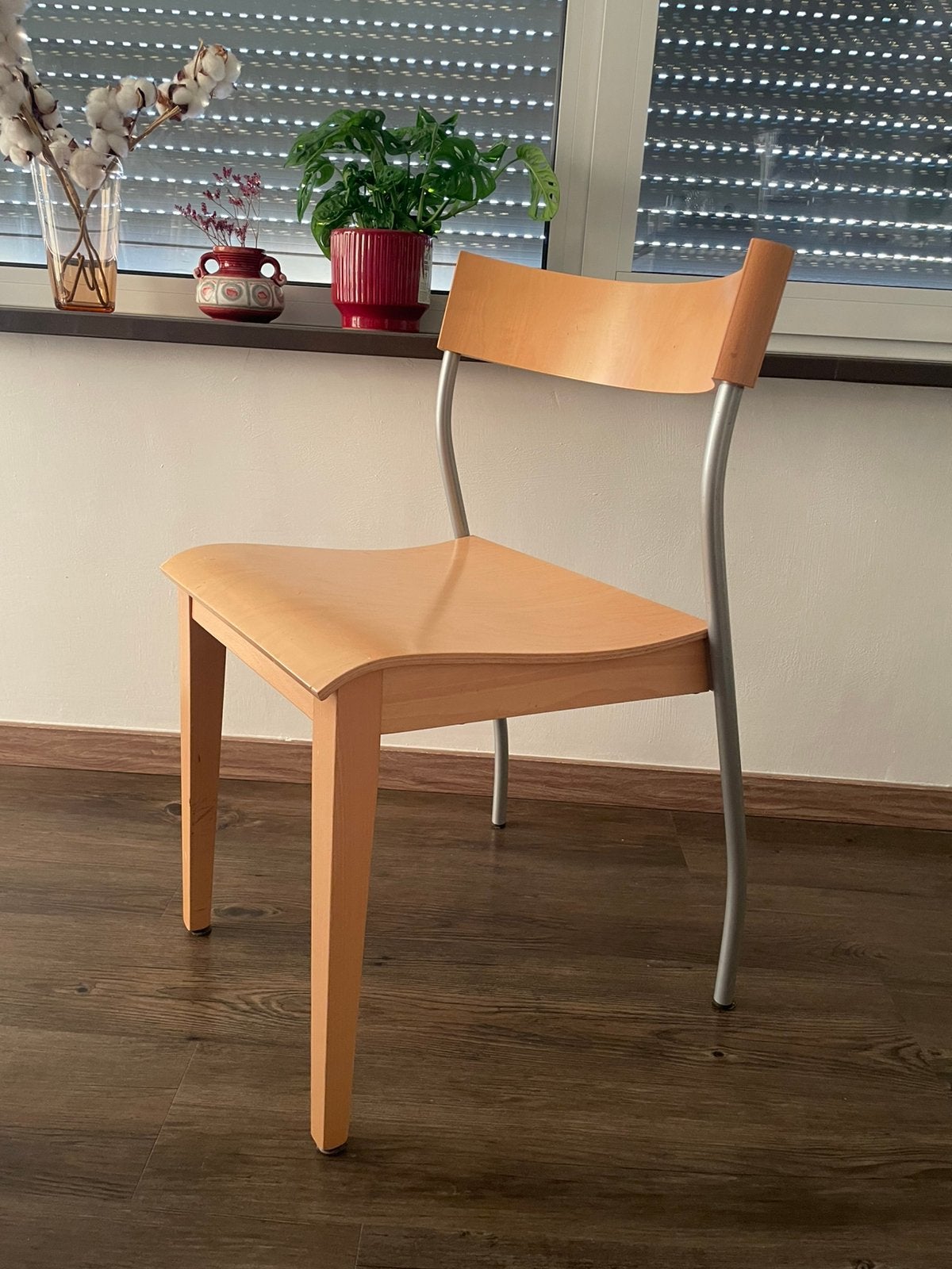 4 chaises de salle à manger en bois, Brun, Enlèvement, Utilisé, Bois