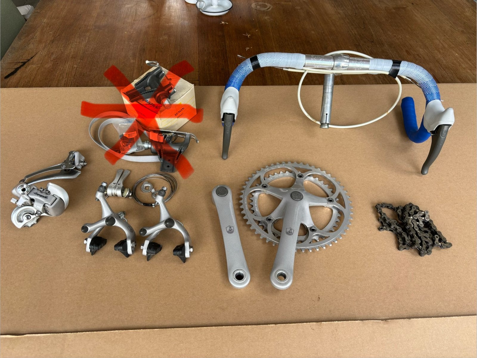 Campagnolo Xenon-groep uit de jaren ’90, inclusief wielset, Fietsen en Brommers, Ophalen of Verzenden