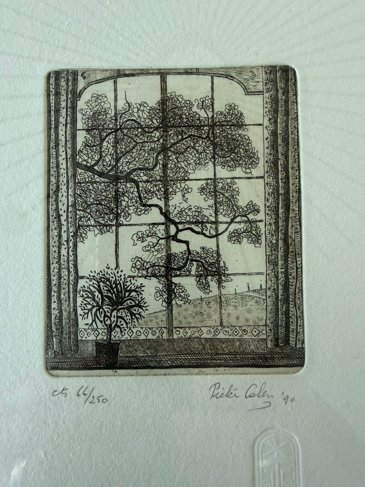 Eau forte originale PIETER COLEN, Antiek en Kunst, Ophalen, Ets
