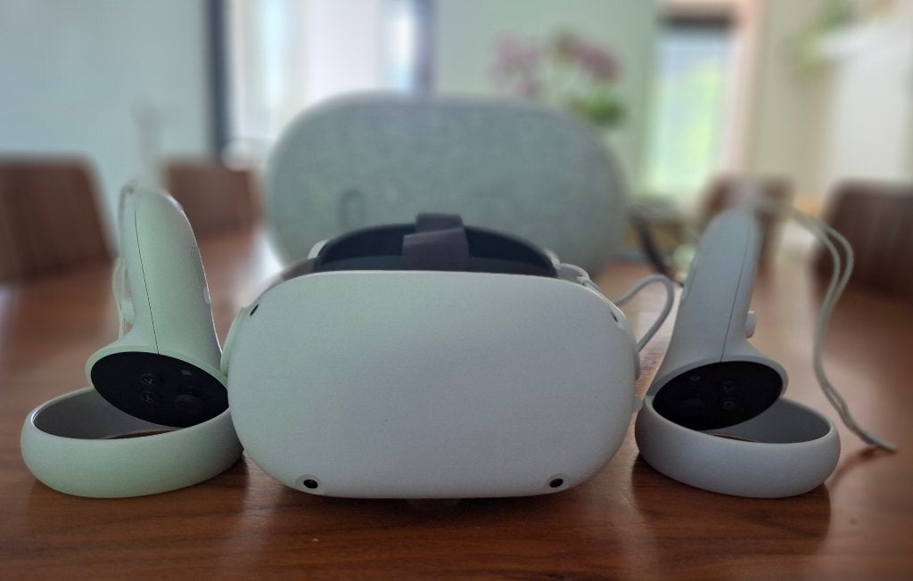 Quest 2 128gb met originele case en elitestrap, Games en Spelcomputers, Virtual Reality, Ophalen, Zo goed als nieuw, VR-bril, Overige platformen