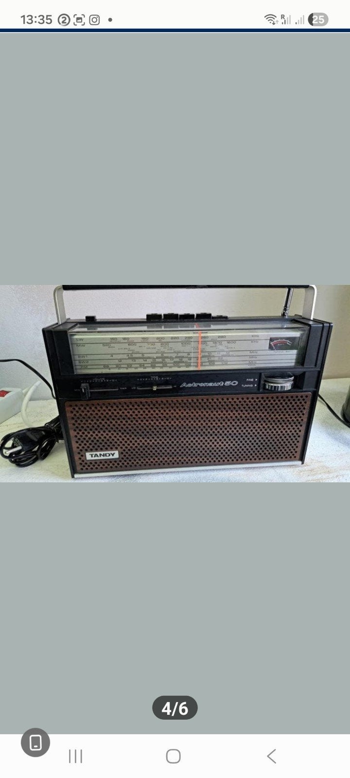 Draagbare radio jaren 70, Animaux & Accessoires, Reptiles & Amphibiens | Accessoires, Enlèvement