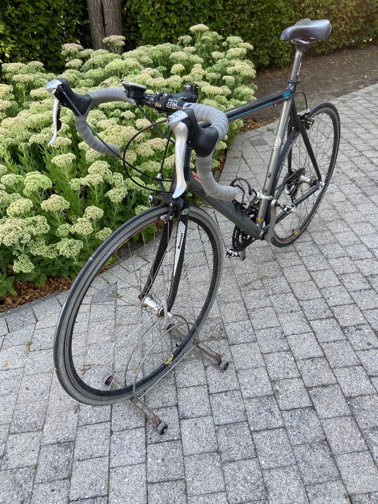 Racefiets Bianchi, grijs, Fietsen en Brommers, Fietsen | Racefietsen, Overige materialen, Gebruikt, 10 tot 15 versnellingen, Ophalen