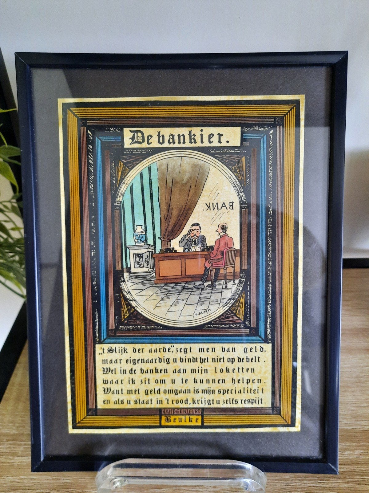Ingekleurde pentekening door auteur Daniel de Beul & Braet., Ophalen of Verzenden, Pentekening, Gesigneerd