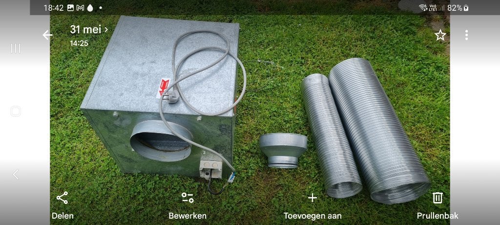 Boxventilator, Ophalen