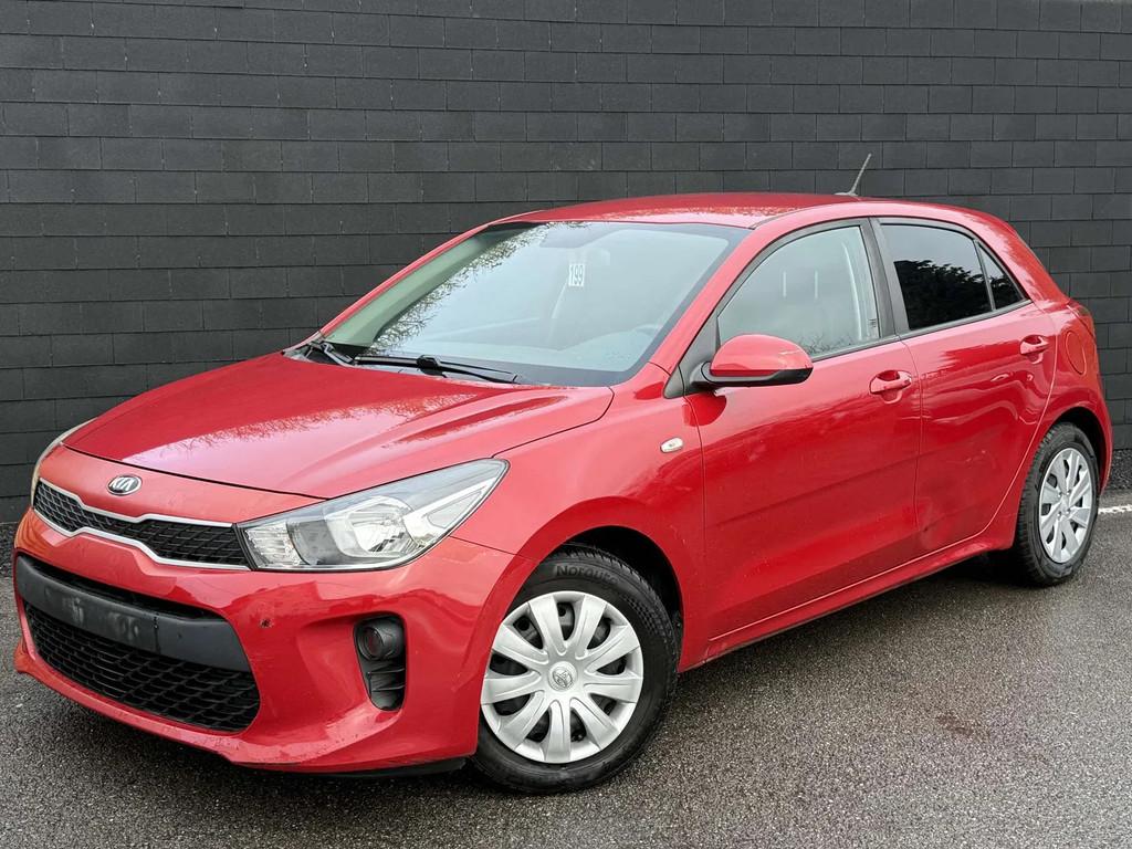 Kia Rio 1.2i+NAVI+CAMERA+AIRCO+EURO 6B, Rouge, Euro 6, Entreprise, Noir