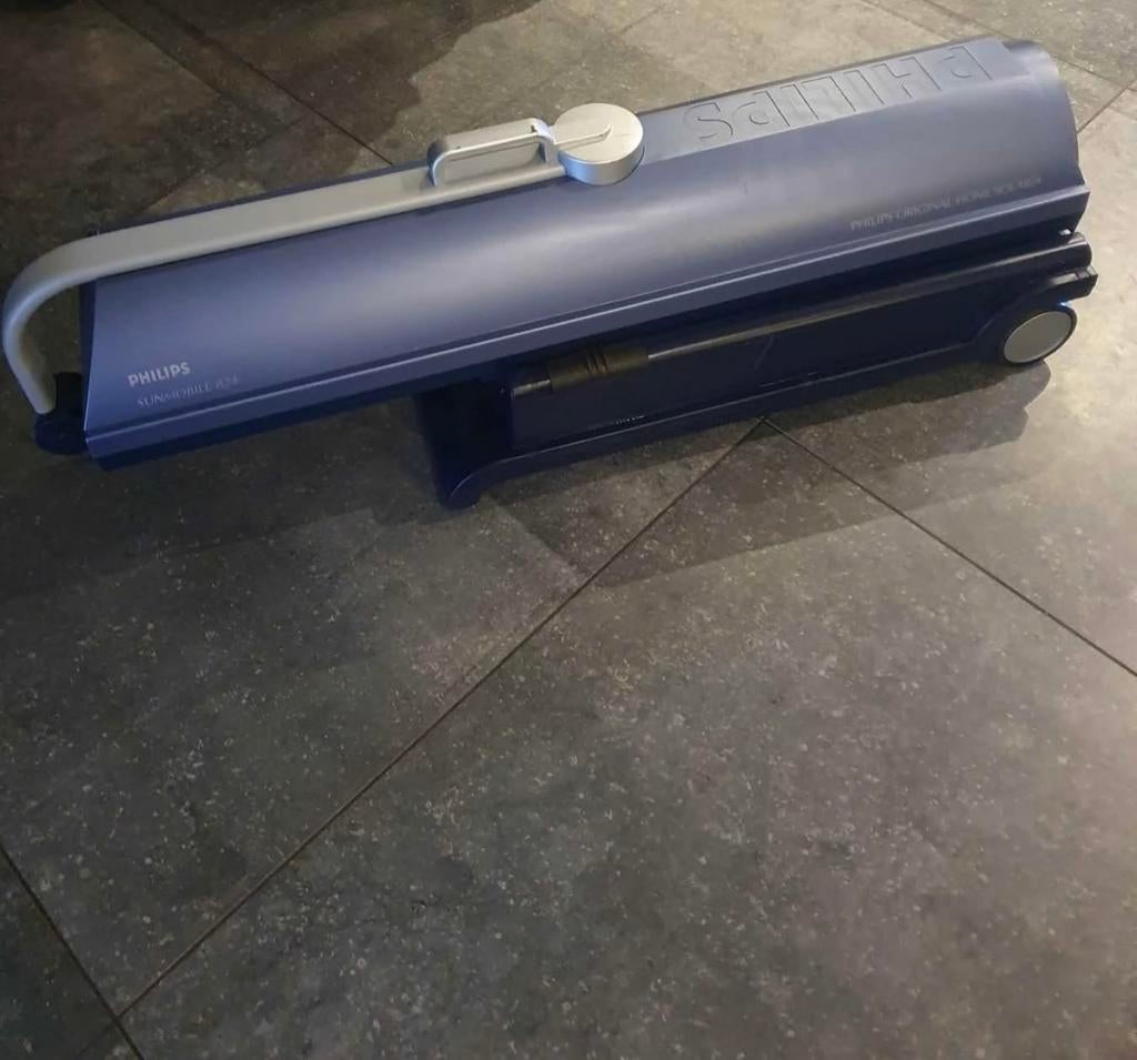 Philips zonnehemel hb824 inklapbaar blauw, Elektronische apparatuur, Ophalen, Zo goed als nieuw