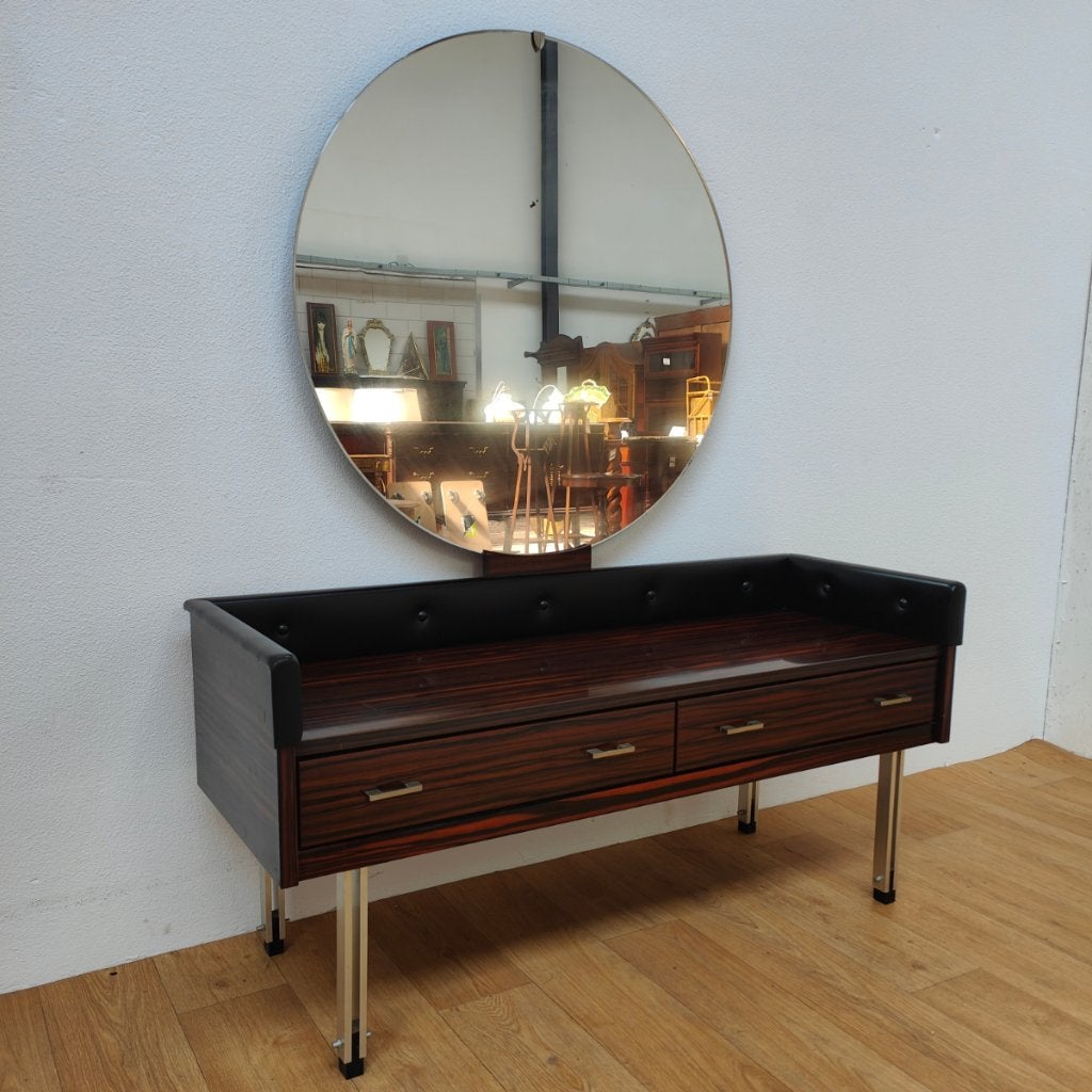 Vintage retro mid century Kaptafel tv meubel lowboard, Ophalen, Gebruikt, Hout