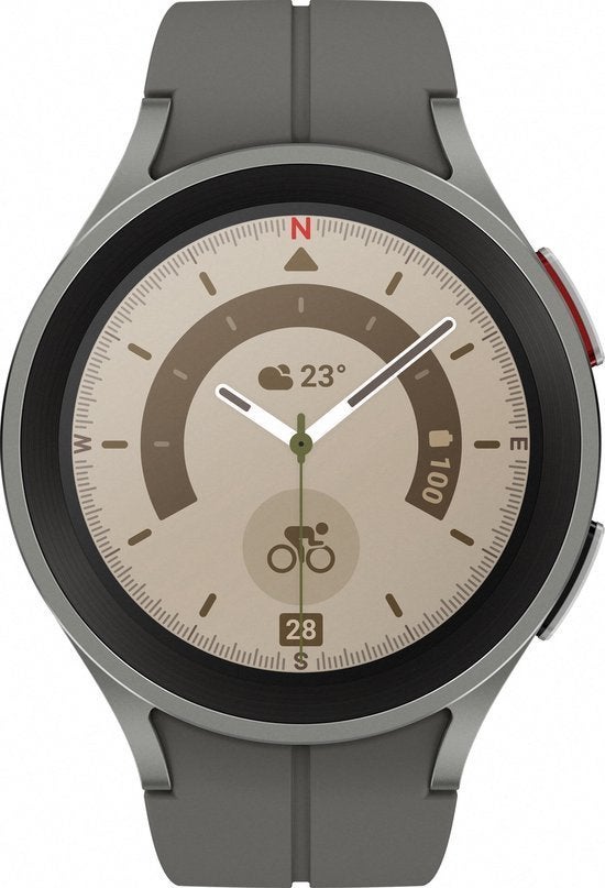 Samsung Galaxy Watch 5 pro, Ophalen of Verzenden, Zo goed als nieuw, Grijs