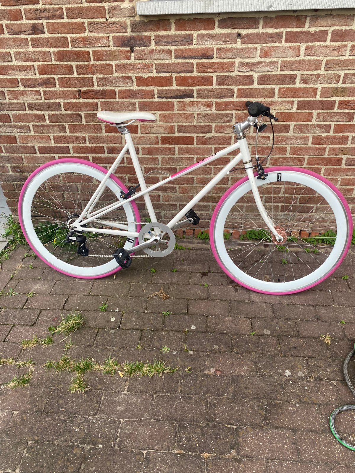 Mooie tiener fiets dames-jongens, Fietsen en Brommers, Ophalen, Zo goed als nieuw, Velgrem, Versnellingen